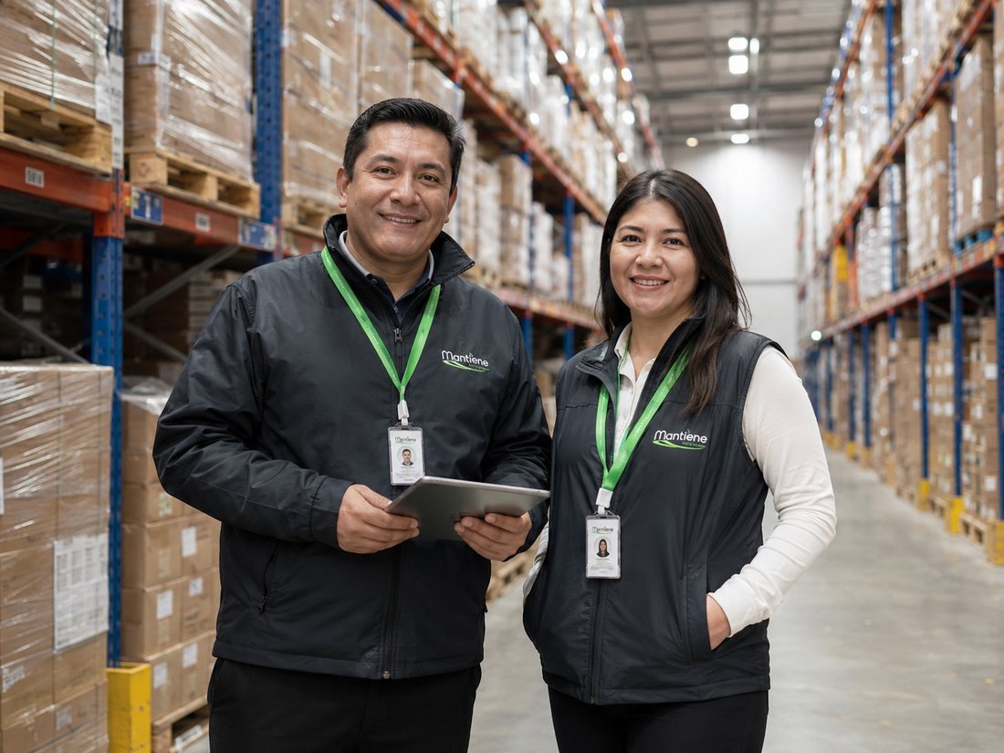 Equipo de Mantiene en un centro de distribución